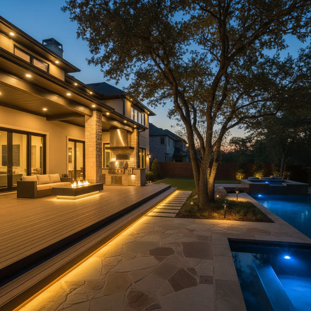Residential lighting setup